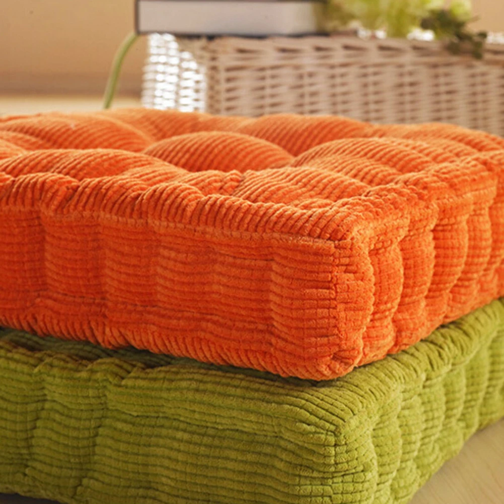 Thickening Anti-skid Cotton Chair Cushion Tatami Seat Pad Soft Office Chair Cushions Car Sit Mat Winter Cushion Throw Pillow