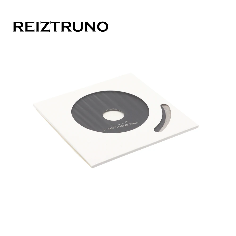 REIZTRUNO 5 pollici J-Slot Continuo Diamante Lame, bagnato Piastrelle Seghe Lame Per Grinder-Circolare Seghe Tagli Porcellana Piastrelle di Ceramica
