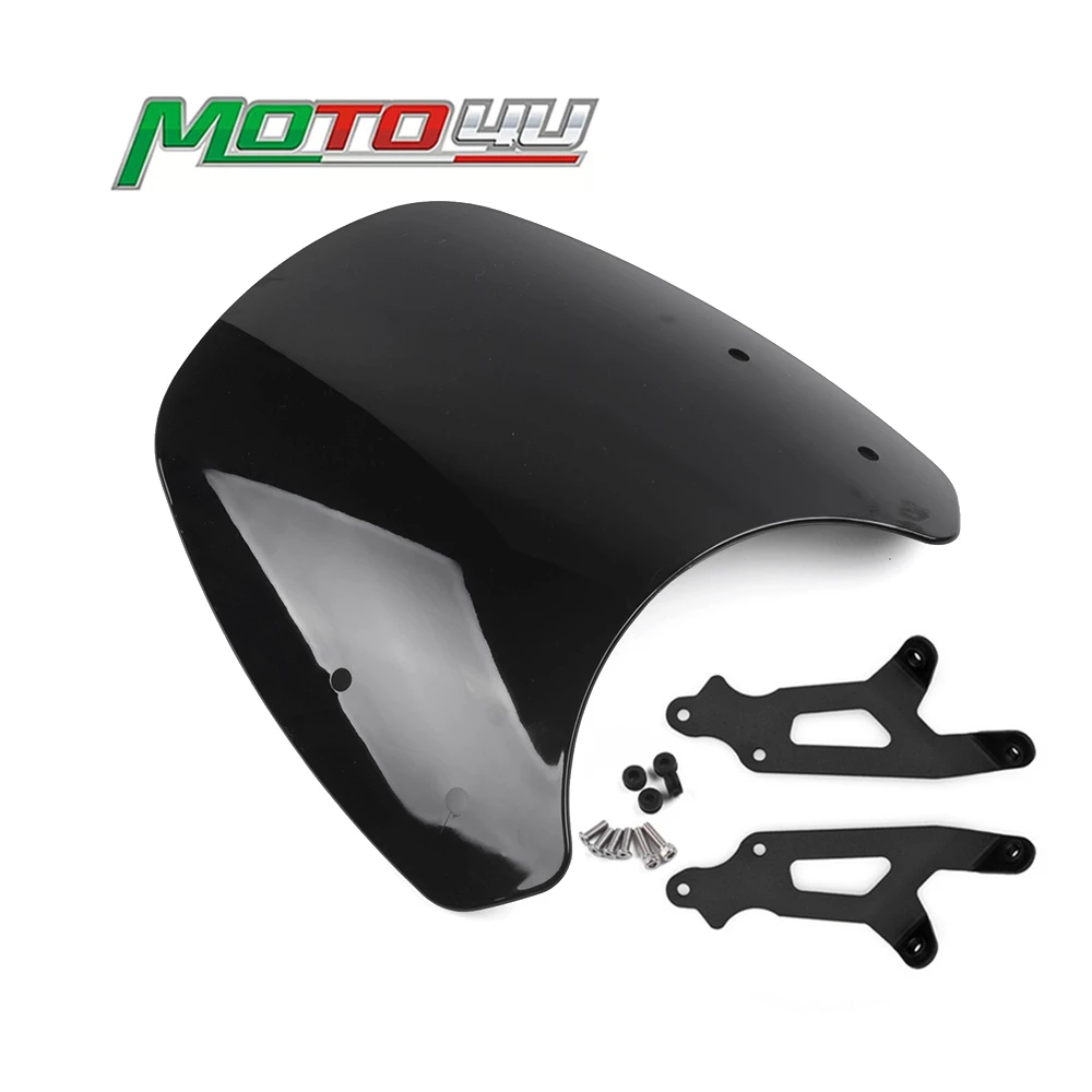 ABS Front Motorcycle Windscreen Windshield Shield Screen Protection With bracket Black For Yamaha XSR900 XSR 900 2016 2017 2018