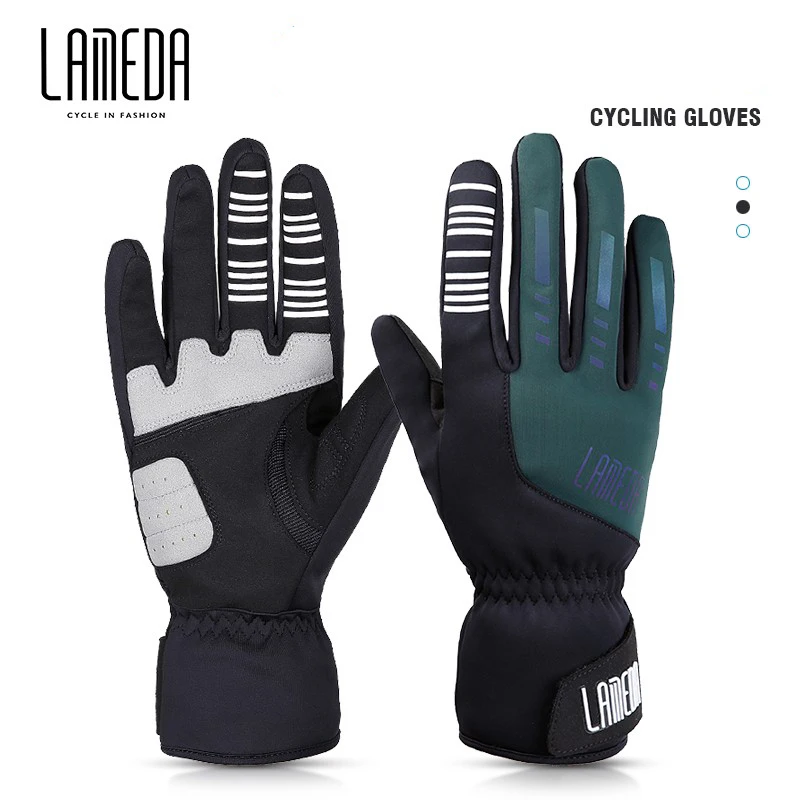 LAMEDA autumn and winter cold protection windproof warm cycling Gloves Mountain biking for men and women