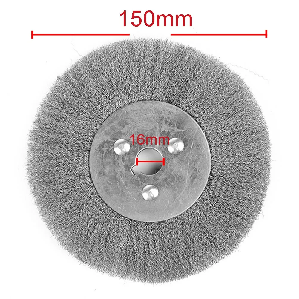 150mm Stainless Steel Wire Wheel Brush Bench Grinder Abrasive Tools Rotary Tool Woodworking Polishing