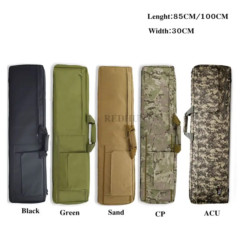 85CM/100CM sprzęt wojskowy Tactical Gun Bag Airsoft strzelanie pojemnik wyścielany polowanie Wargame torba na ramię z ochrony bawełny