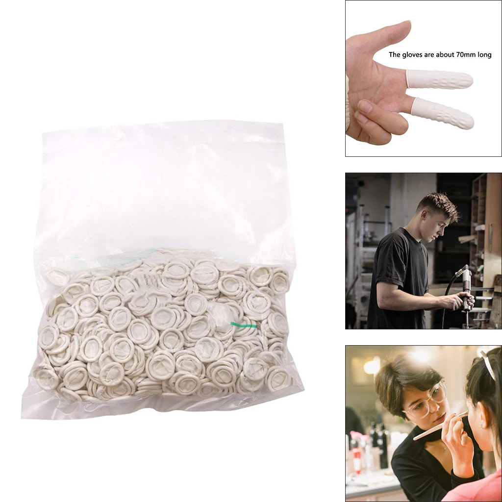 Large Latex Finger Cots 800 Pcs Anti Static Rubber Fingertip Protective Finger cots for Electronic Repair, Handmade Apply