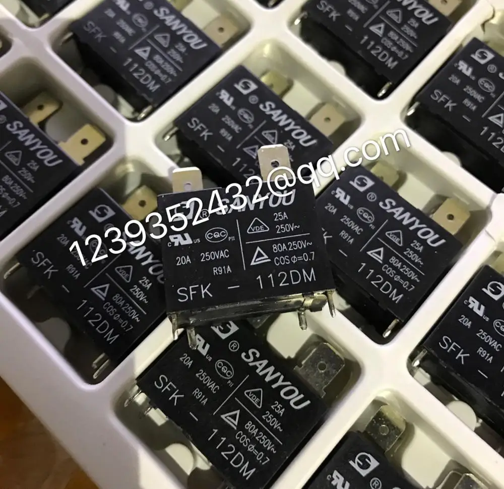 

30pcs /100% brand new and original relay SFK-112DM 12V 20A 250VAC for DC air conditioner power relay