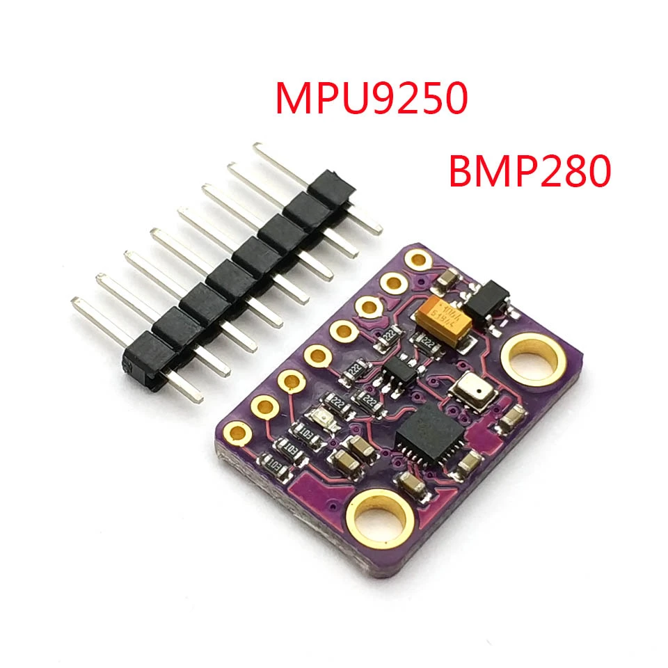 MPU-9250 MPU9250 BMP280 SPI IIC/I2C 10DOF Acceleration Gyroscope Compass 9-Axis Sensor Board Module GY-91 for Arduino 3-5V