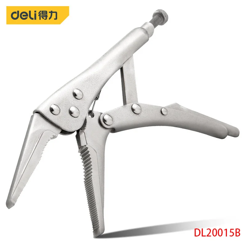 Deli Needle Nose Vigorous Pliers Carbon Tool Steel Rugged Non-Slip Wear-Resistant Industrial Grade Hand Tool Equipment Repair