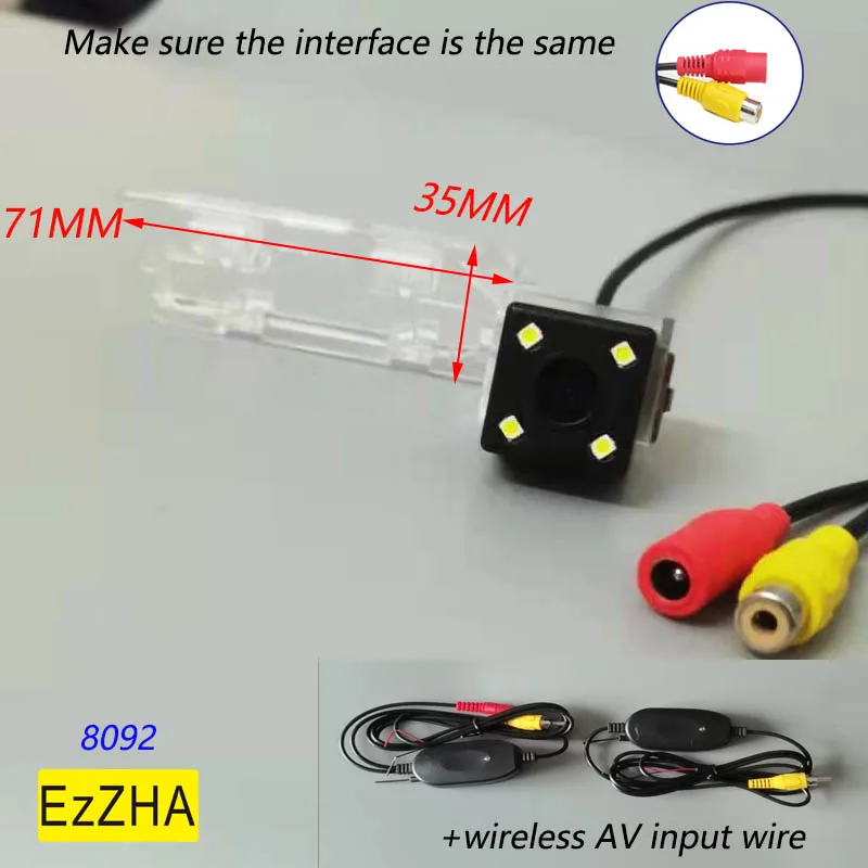 

EzZHA CCD HD ночное видение беспроводной 4 8 12 светодиодов ccd чип Автомобильная камера заднего вида парковочная камера заднего вида для Geely Emgrand EC7
