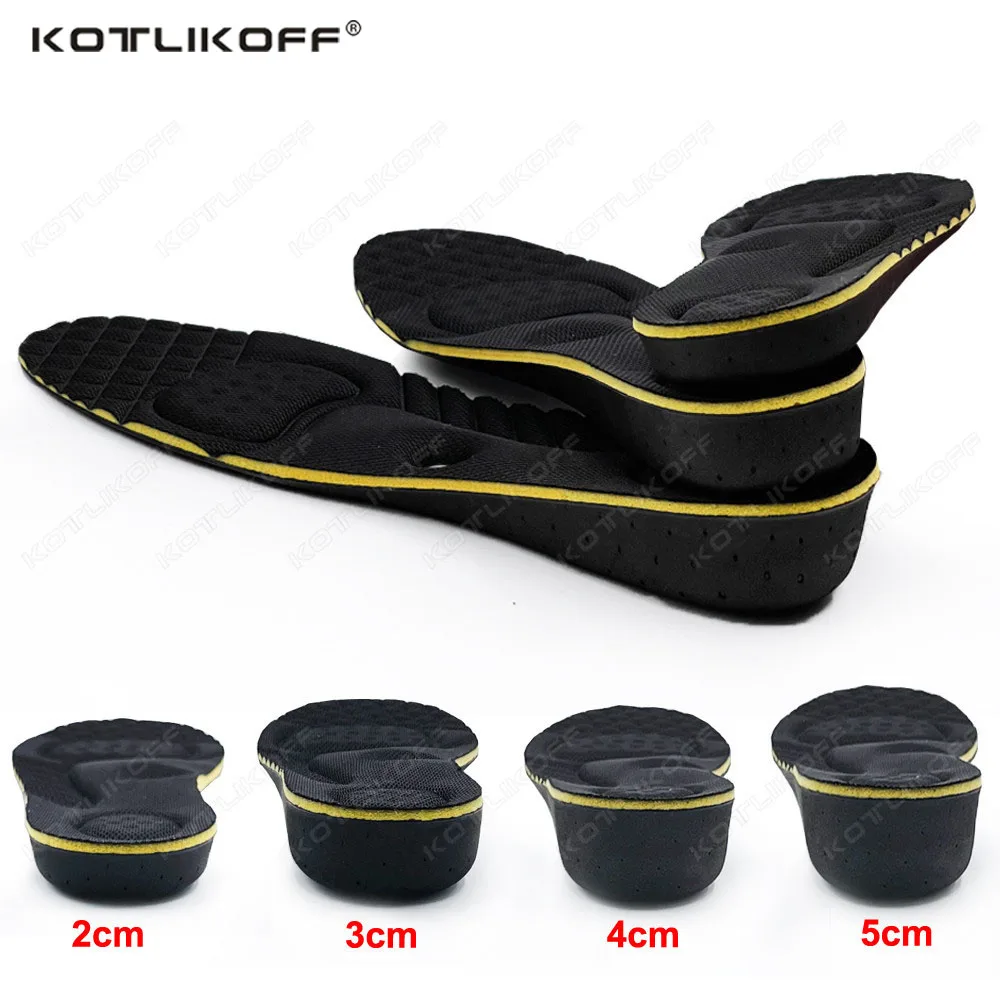 Height Increase Insole 2/3/4/5cm Height Lift Magnetic Massage Insoles Foot Acupressure Magnet Reflexology Pain Relief Shoe Pad