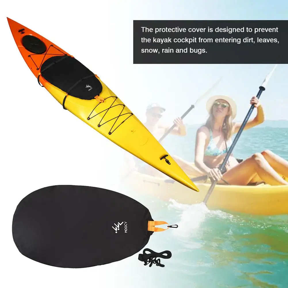 Kayak Cover Sun Protection Cockpit Dust Cover Shield Protector Adjustable Water Resistance Perfect For Kayaking