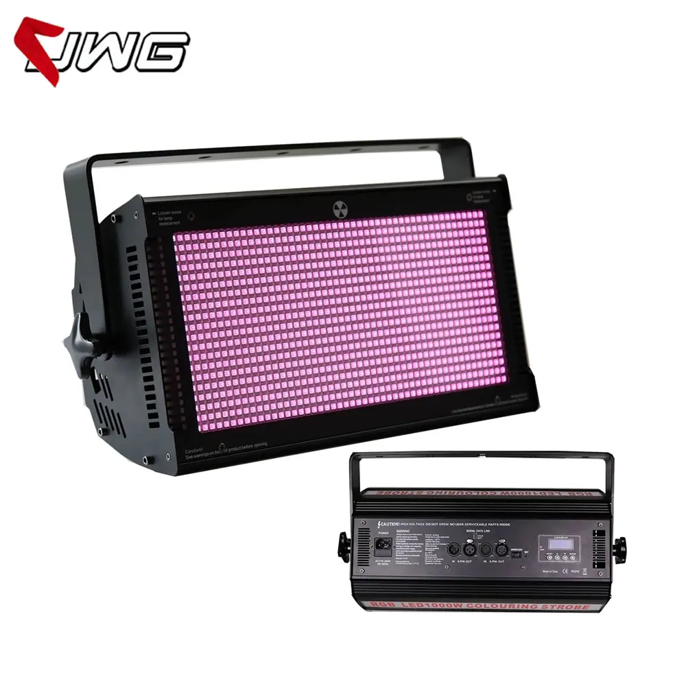 

Free Shipping 1000W RGB Strobe Flash Light DMX Professional Flash Light For Stage Exposure Bar Theater DJ Lighting