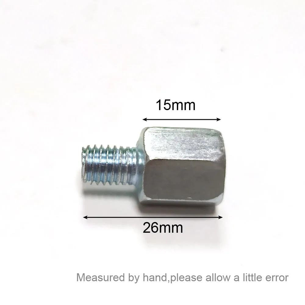 1 Paar (2 Stück) Scooter-Motorrad-Rückspiegel-Adapter M10 10mm M8 8mm auf 6mm M6 Außengewinde Innengewinde Rechtsgewinde Wechselschraube – Detail 4