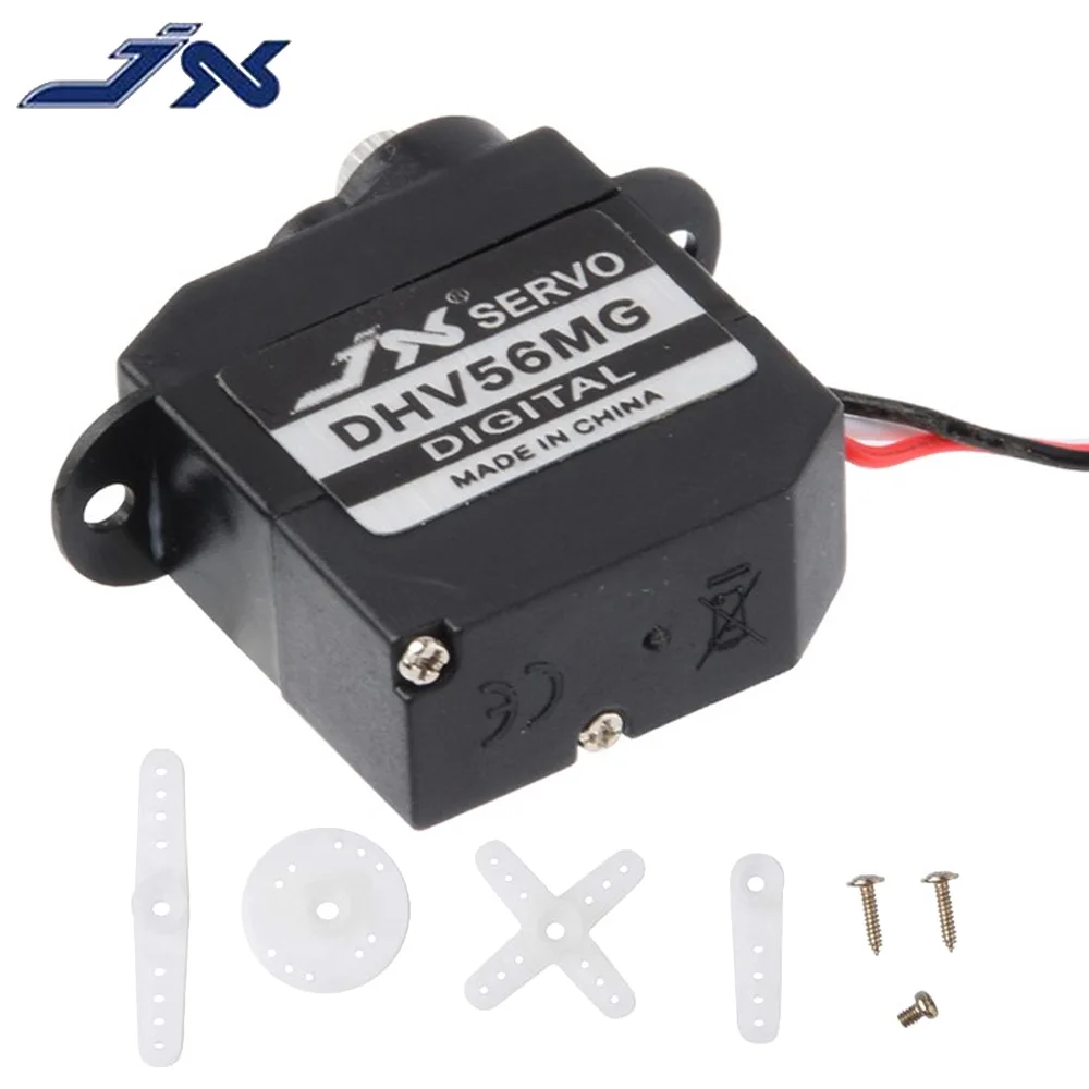 JX PDI-DHV56MG Mini coppia di sterzo Digital Metal Gear Coreless Servo per RC ala fissa aereo aereo Drone Car Truck Servo fai da te