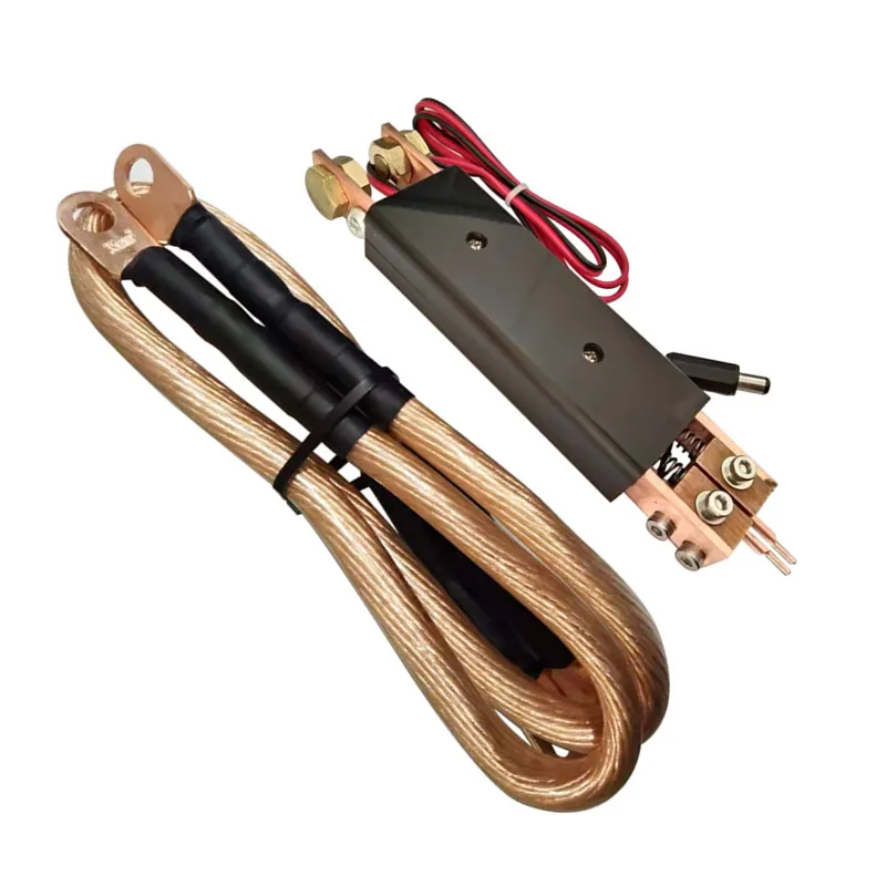 Máquina de soldadura por puntos con enchufe de CC, bolígrafo de soldadura por puntos de gatillo automático de mano, cable de Nariz de cobre cuadrado