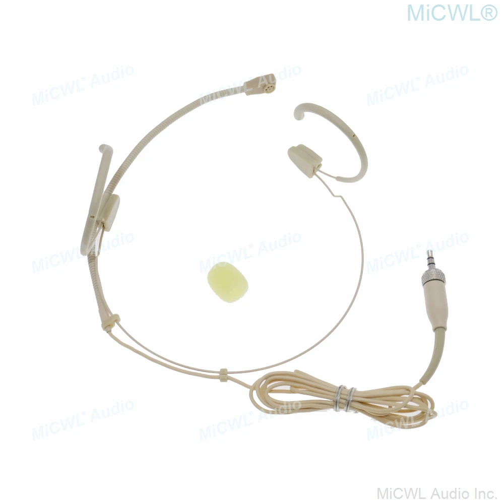 Beige Earset Haken Headset Mikrofon für Sennheiser G2 G3 G4 Wireless BeltPack Sender Unidirektionale Mikrofone