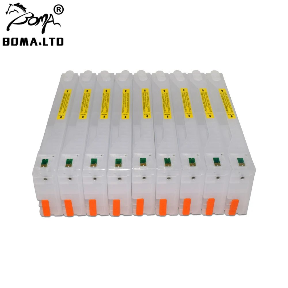 BOMA.LTD 700ML X11 Color Empty Refill Ink Cartridges For Epson 7900 9900 7910 9910 With Chip Resetter T6361 T636 T636A T636B