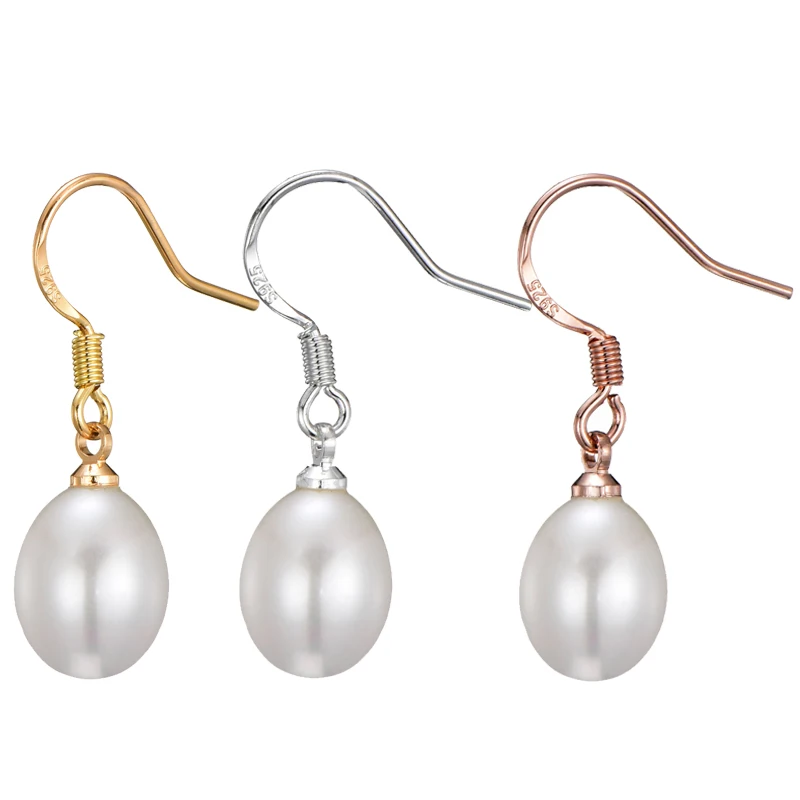 Natural Freshwater Teardrop Pearl Earrings Drop Dangle Earrings for Women Fashion Jewelry boucle d’oreille Earings Brincos