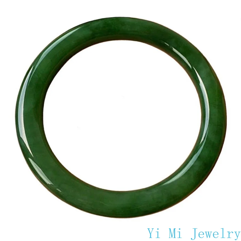 Natural Round Bracelet Women's Jasper Bracelet Full Green Jade Bracelet Green Thin Round Jade Bracelet  Jade Bangle Bracelet