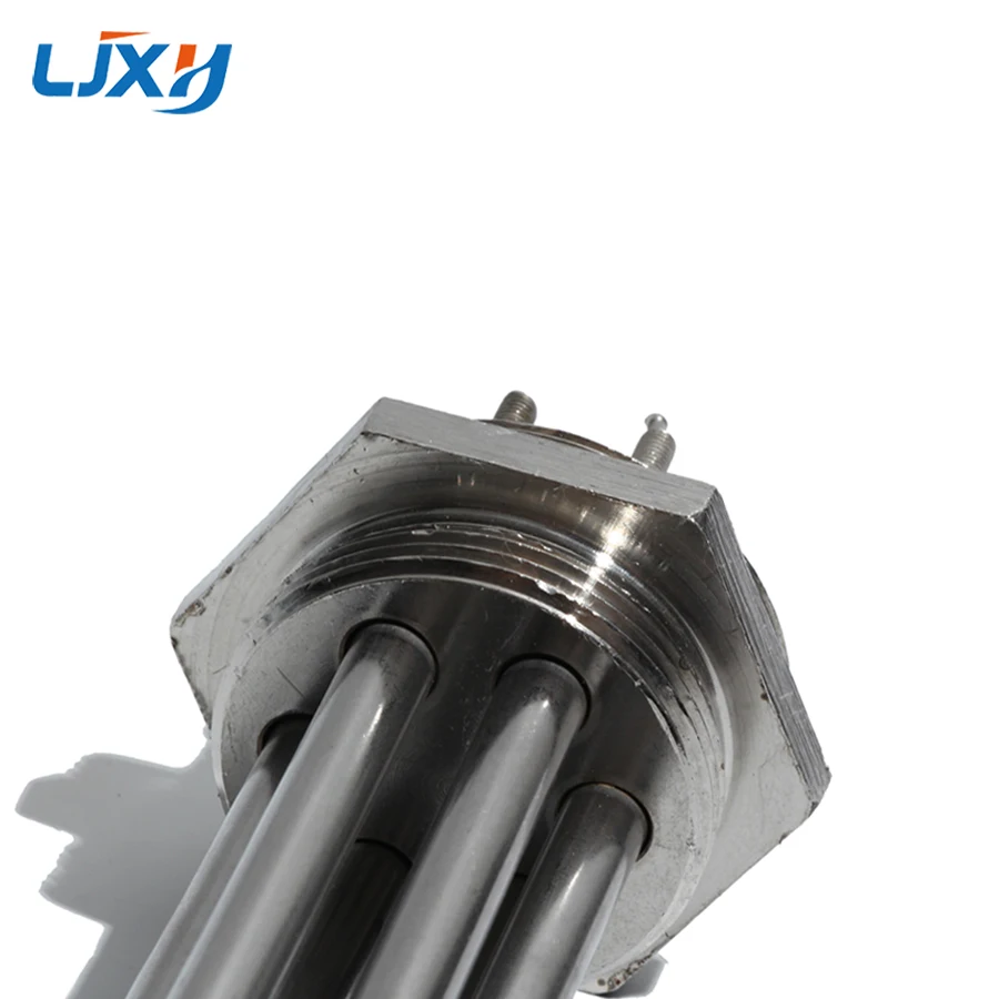 LJXH 304 Stainless Steel 220V/380V DN40 Tubular Water Heating Element 3KW/4.5KW/6KW/9KW/12KW with Nut/Internal Thread Sleeve