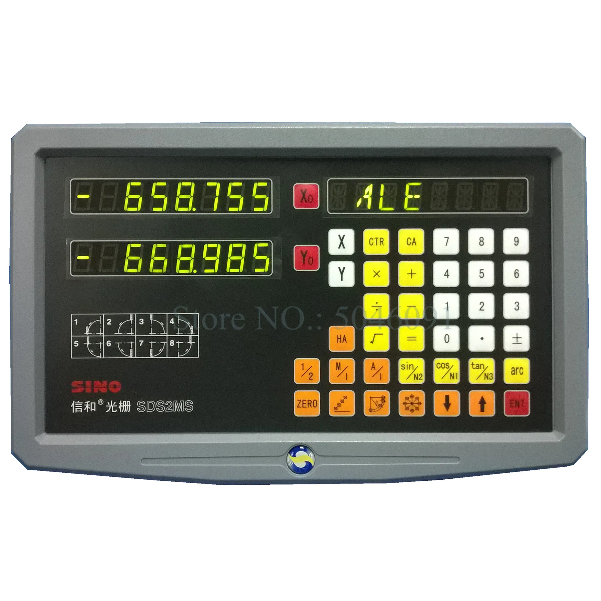 Imagem -03 - Máquina de Fresagem de Torno de Alta Precisão Dro Kit Sino Eixos Leitura Digital Sds2ms e Peças Escala Linear Óptica Ka300