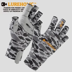 Lureholic Fishing Catching Gloves Protect Hand Professional Release Anti-slip Lure Fish Gloves