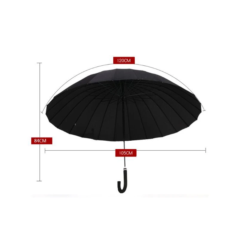 2020 Hot Sale Water FlowerLong Handle Oversized Umbrella 24 Rib Golf Straight Can Resist Strong Wind Woman Man Paraguay