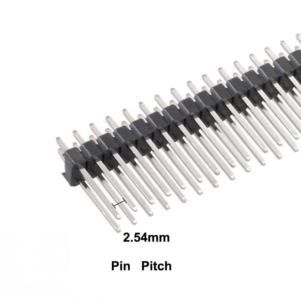 100 stücke 2,54mm Zweireihig Männlichen 2x40P Abtrünnigen PCB Board Pin Header Stecker Streifen Pinheader 2*40 pin Für Arduino