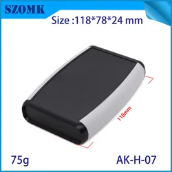 1Piece 118*78*24mm abs plastic enclosure for electronics plastic case portable handheld control box project housing case