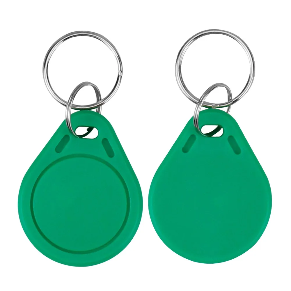 Smart RFID Keychain 13.56MHz IC Keyfobs ABS Material Tags Token Badges M 1K S50 Key Fobs ISO14443A for Access Control 10 Pieces