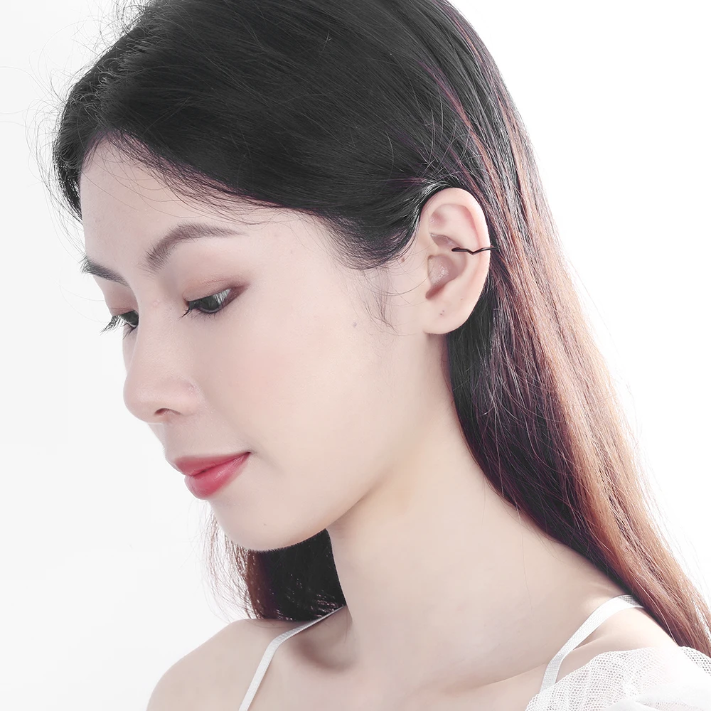 925 Sterling Silver Hollow Out Geometric Five-pointed Star Ear Cuff Clip Earring for Women Fine Jewelry Brincos Dropshipping