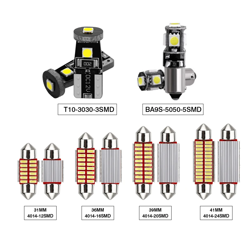 5Pcs Canbus Car Led Bulb For VW new bettles 1998-2010 Led Interior Light Kit Dome Map Lighting Car Accessories