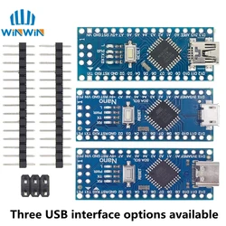 Mini / Type-C / Micro USB Nano 3.0 With the bootloader compatible Nano controller for arduino CH340 USB driver 16Mhz ATMEGA328P