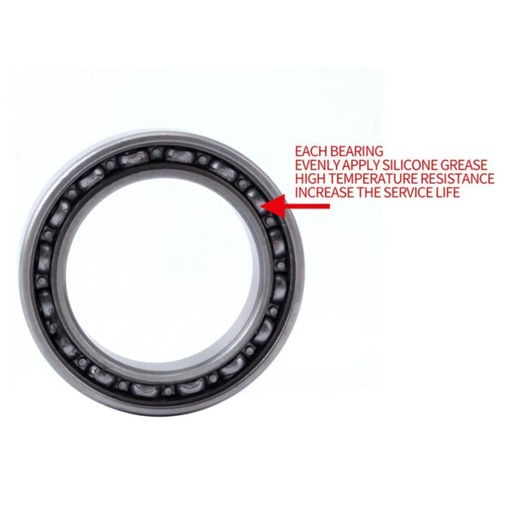 1Pair 25x37x7MM Ball Bearing 6805-2RS Steel Bearings For BB68-73 Threaded BB90-92 Press-in Center Shaft Bicycle Bottom view 6