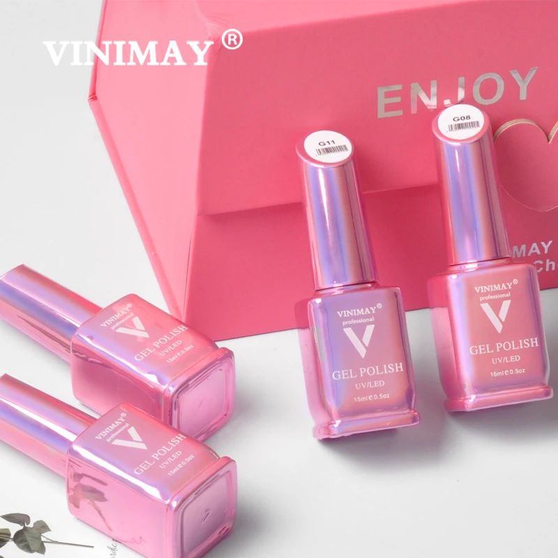 VINIMAY 신상품 젤 네일 폴리쉬 vernis 세미 퍼머넌트 UV 젤 폴리쉬, 네일아트 젤 바니시 매니큐어 네일 젤 래크