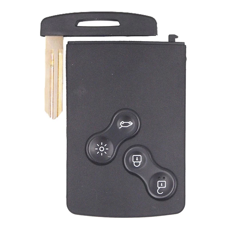 KEYECU Keyless Go Smart Card For 2009 2010 2011 2012 2013 2014  2015 2016 Renault Koleos 433MHz PCF7952 PCF7941 Remote Key Fob