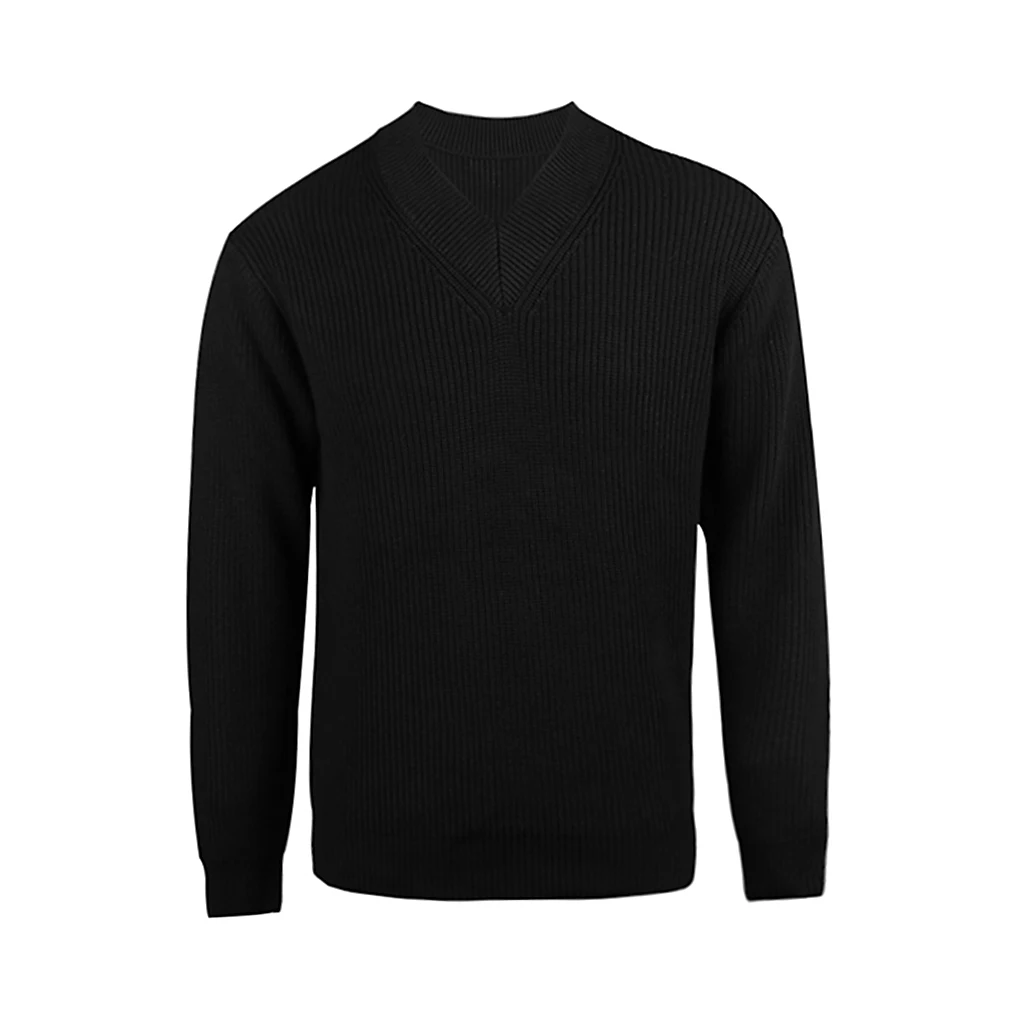 Perfect Big loose V Neck Sweaters for Men | Lightweight Breathable Mens Sweater | Soft Fitted V-Neck Pullover for Men