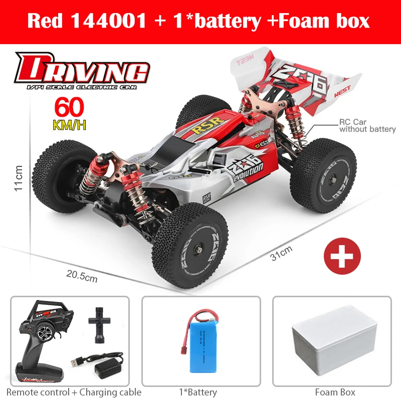 Wltoys 144001 A959-B A959 2.4グラムレーシングrcカー70キロ/h 4WD