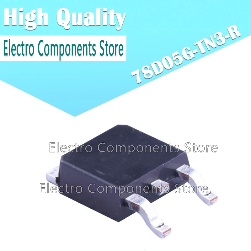 10Pcs/Lot Linear Voltage Regulator 78D05G-TN3-R 78D05G TO252-2 Linear Regulator Chip IC