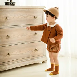 2019new Arrivals Korean Autumn and Winter Knitted Cotton Comfortable Suit Toddler Boy Clothes  KidClothes Toddler Boys Clothing