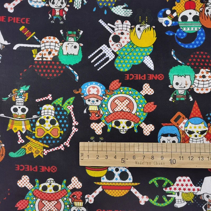 140*50cm1pc 100%Cotton Fabric Skull Piece Print Fabric Telas Patchwork Fabric Sewing Materia DIY Baby Women Clothing Quilting