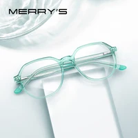 MERRYS-Gafas de acetato con montura para mujer, lentes graduadas ópticas, a la moda, S2314