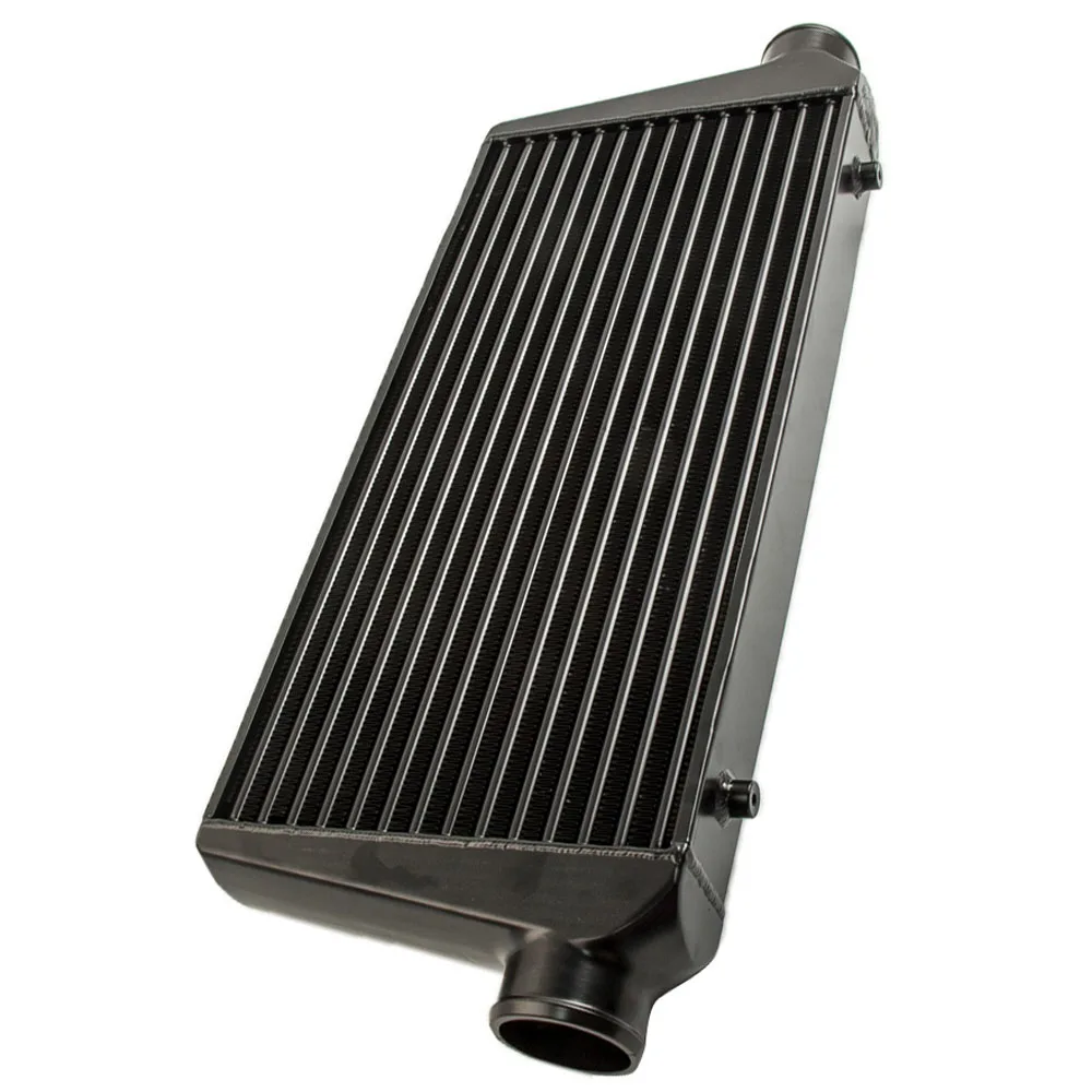 Top Quality 600x300x76 Aluminum Intercooler Black finish with 3