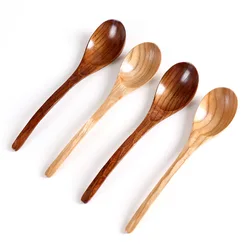 Wooden Spoon Kitchen Cooking Utensil Tool Soup Teaspoon Dessert Ladle Catering For Kicthen