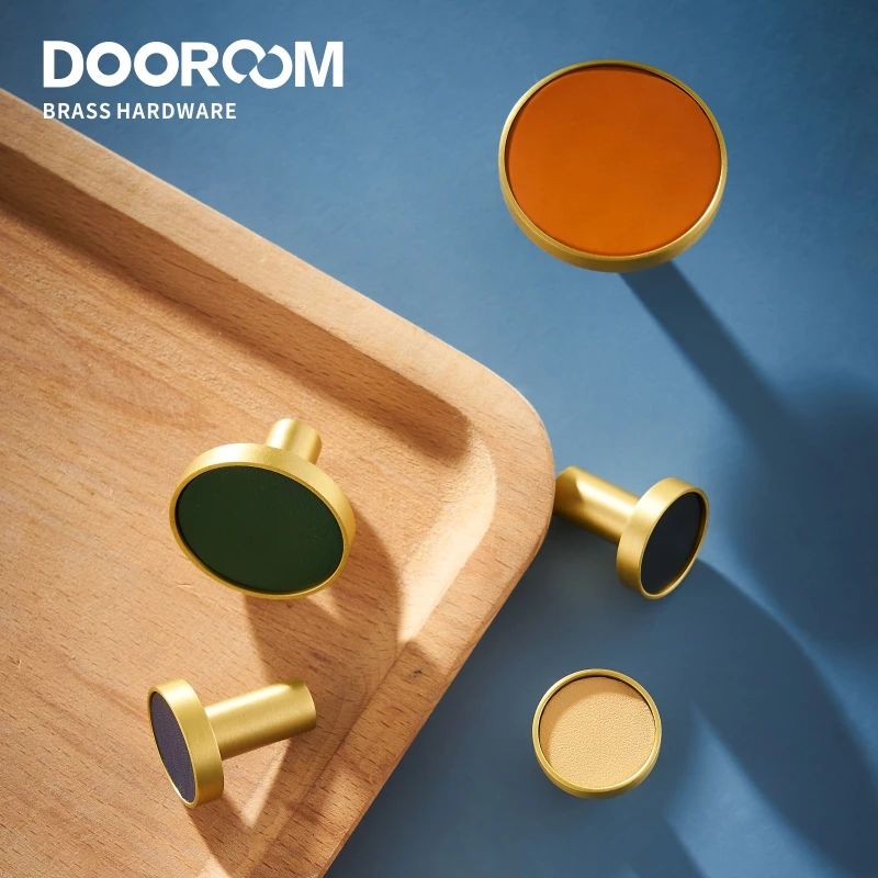 Dooroom – crochets colorés en cuir laiton pour salle de bain, cuisine intérieure, couloir, cintres muraux pour vêtements, crochets de rangée