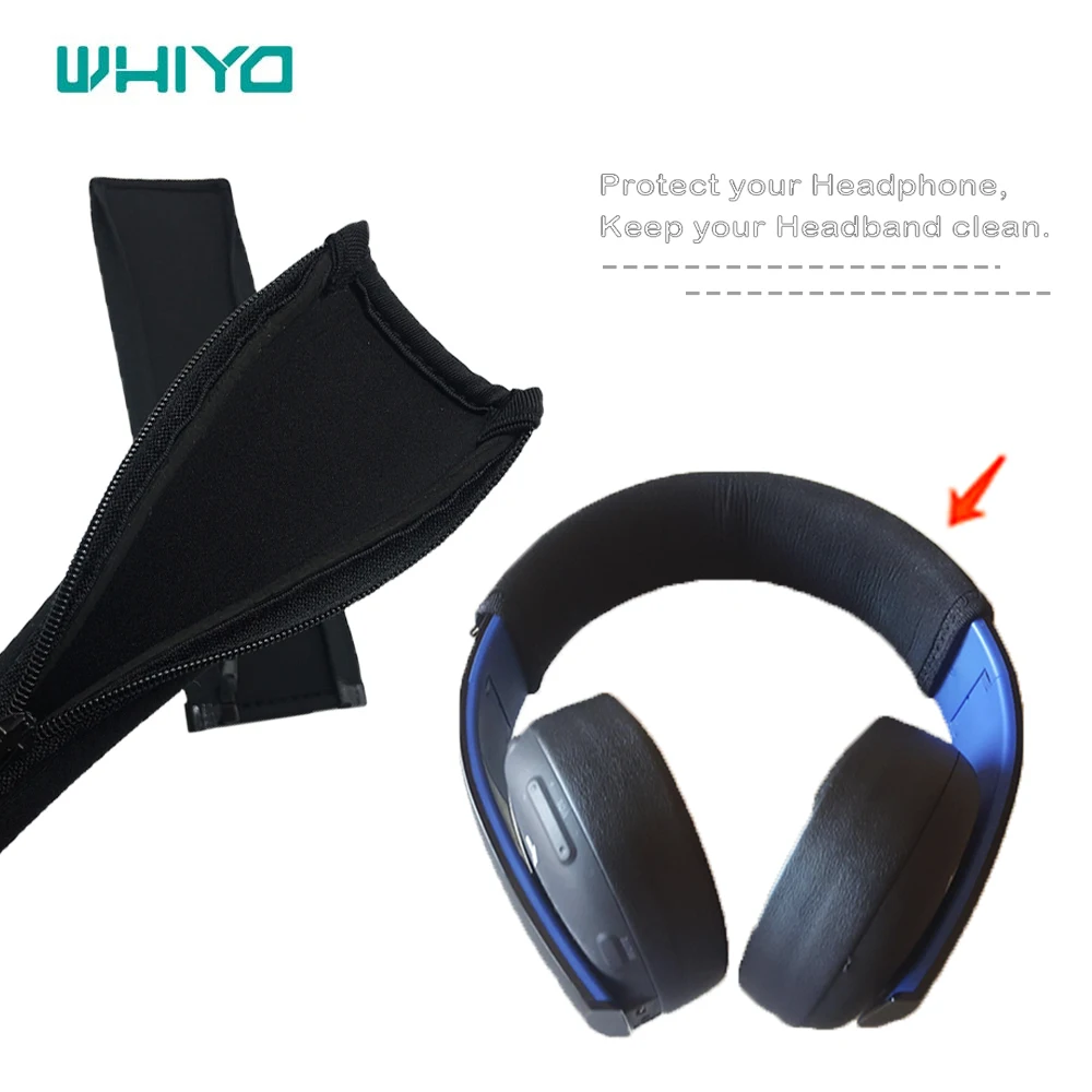 

Whiyo 1 pcs of Bumper Head Pads for PS4 PS3 PS Vita for Sony PlayStation Gold Wireless Headbands Cushion Pads Earpads