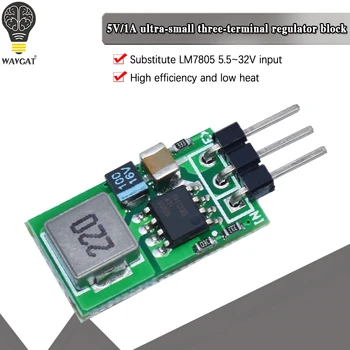 DC5.5-32V Om 5V/1A Voltage Regulator Te Vervangen-220 LM7805 5V Positieve Spanningsregelaars Ingang 5.5-32V Om 5v1a Buck Module