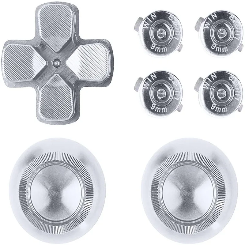 معدن Thumbsticks Dpad ABXY أزرار ل PS5 تحكم بلاي ستيشن 5 مخصص الألومنيوم التناظرية العصي و عمل أزرار و الاتجاه