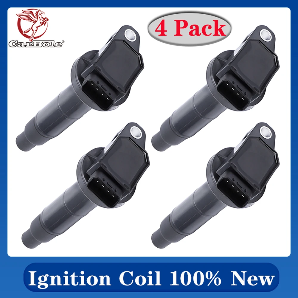 

4 Pack Ignition Coils For Toyota Lexus Scion Rav4 Highlander TC 2.4L UF333 High Quality Black Ignition Coil For Toyota Camry