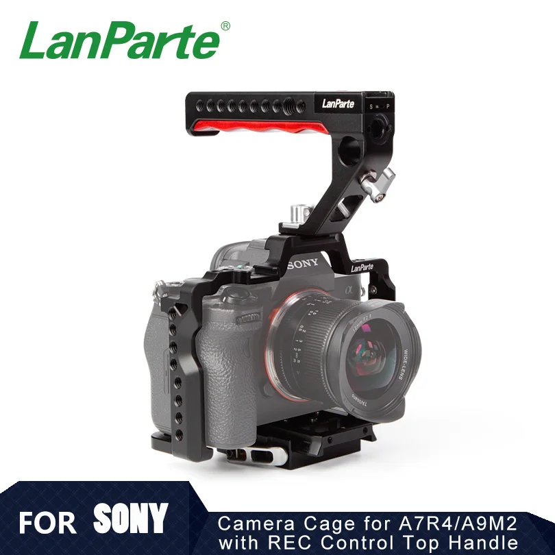 

Lanparte A7R4 / A9M2 Camera Cage for Sony with REC Control Top Handle for DSLR Camera Accessories