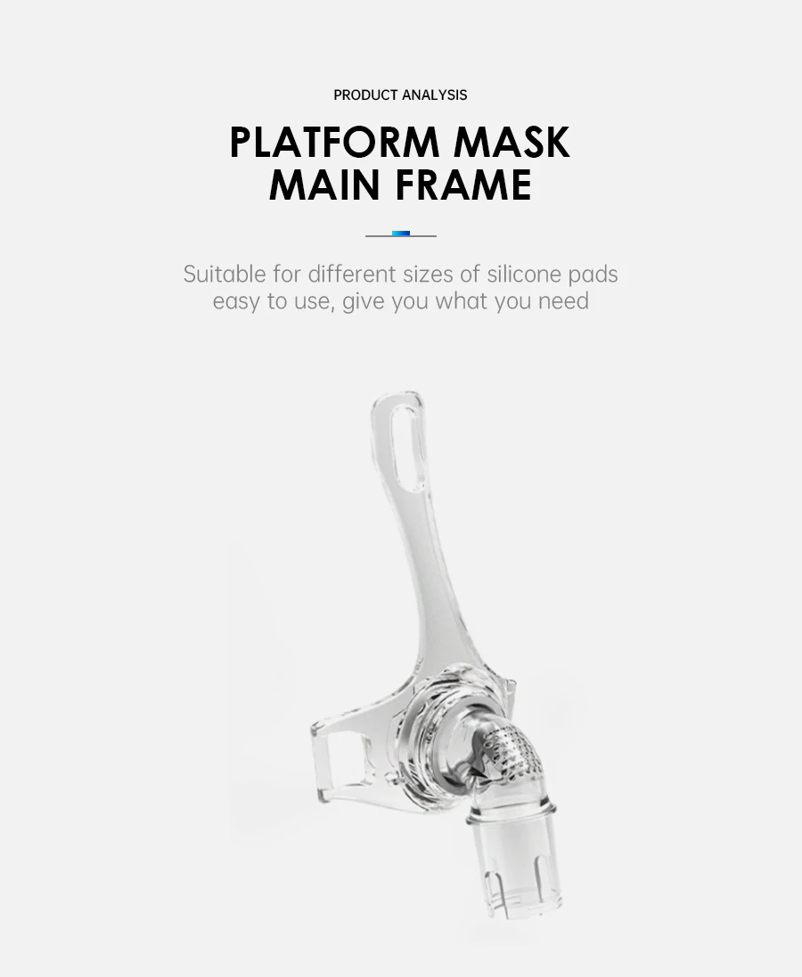 BMC CPAP Nasal Mask Full Face Mask With Tube Adjustable Strap Respirator For Travel CPAP Machine Anti Snoring Stopper Solution