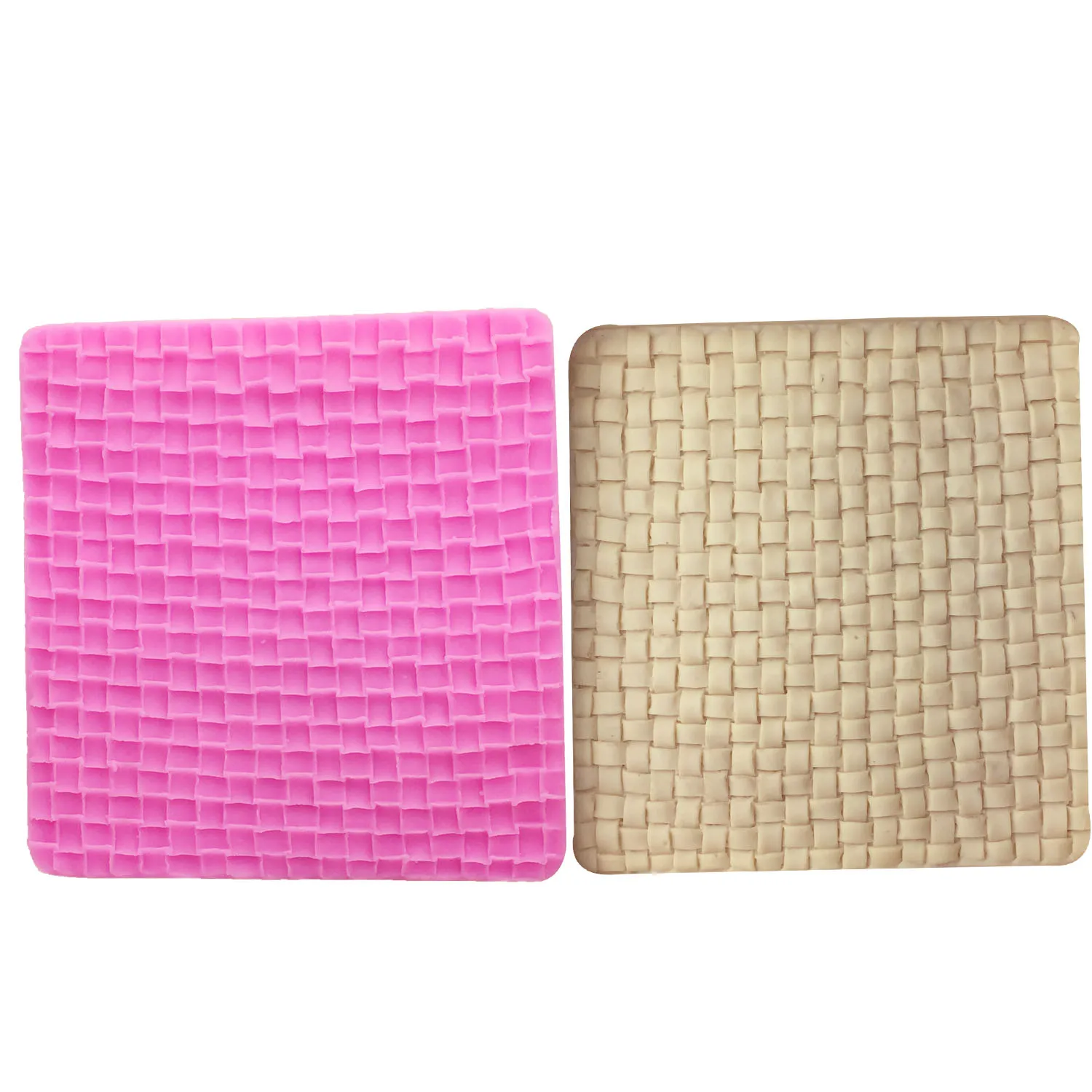 Sweater Fabric Knitting Texture Fondant Silicone Molds Knit Printing Pad Texture Template Cake Decorating Kitchen Baking Tools